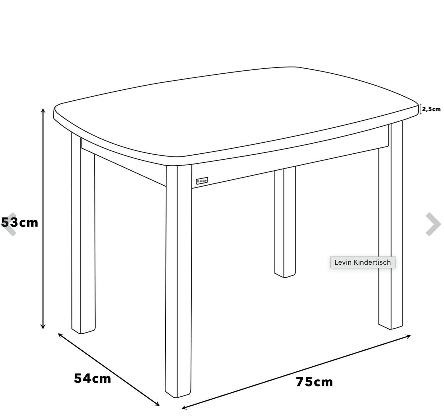 Tables: Kindertisch Holz massiv – D'occasion à Zürich par flots_riants 3