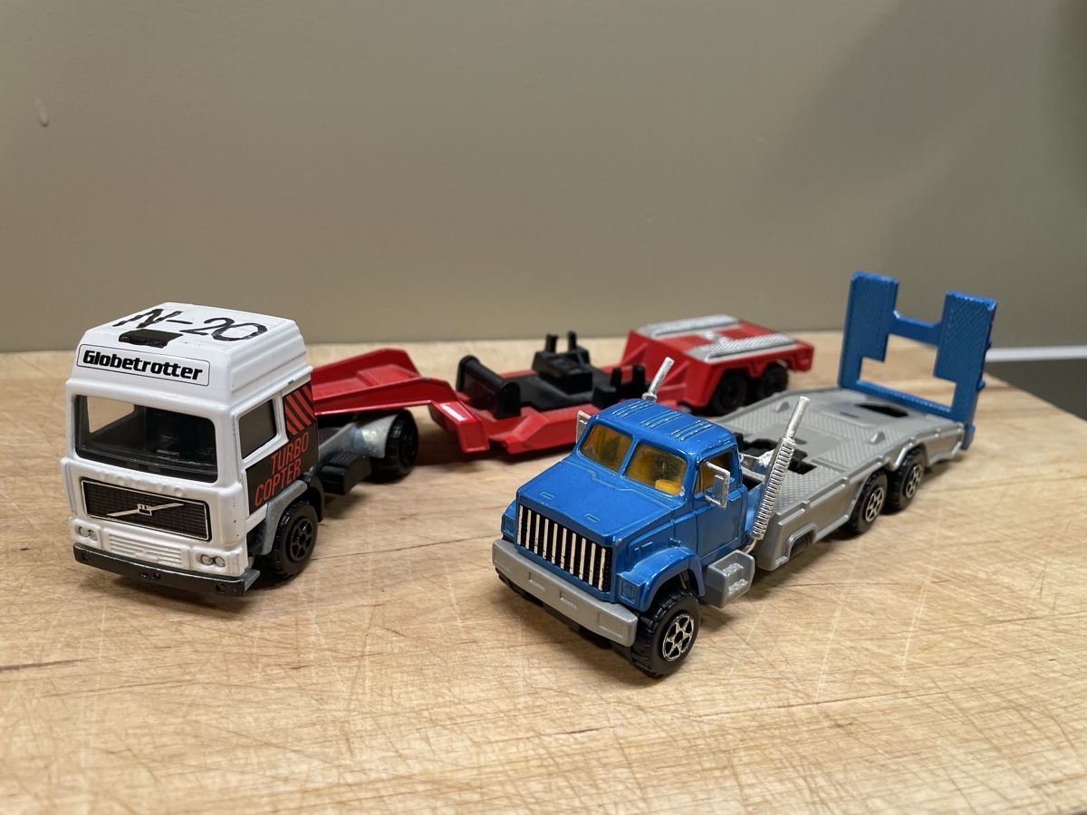 Majorette Giocattoli: 2x Majorette LKW – Usato da Frauenfeld venduto da Challenger77