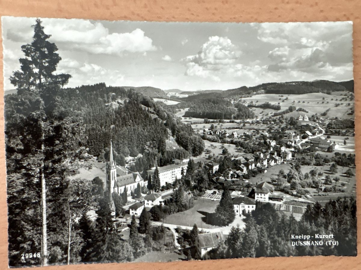 Cartoline postali: Alte Ansichtskarte Kneipp Kurort 1959 Dussnang – Usato da Fislisbach venduto da Badensia54