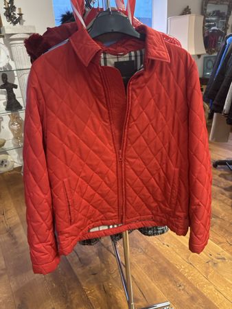 Original Burberry Jacke, rot, Gr. 14, neuwertig!