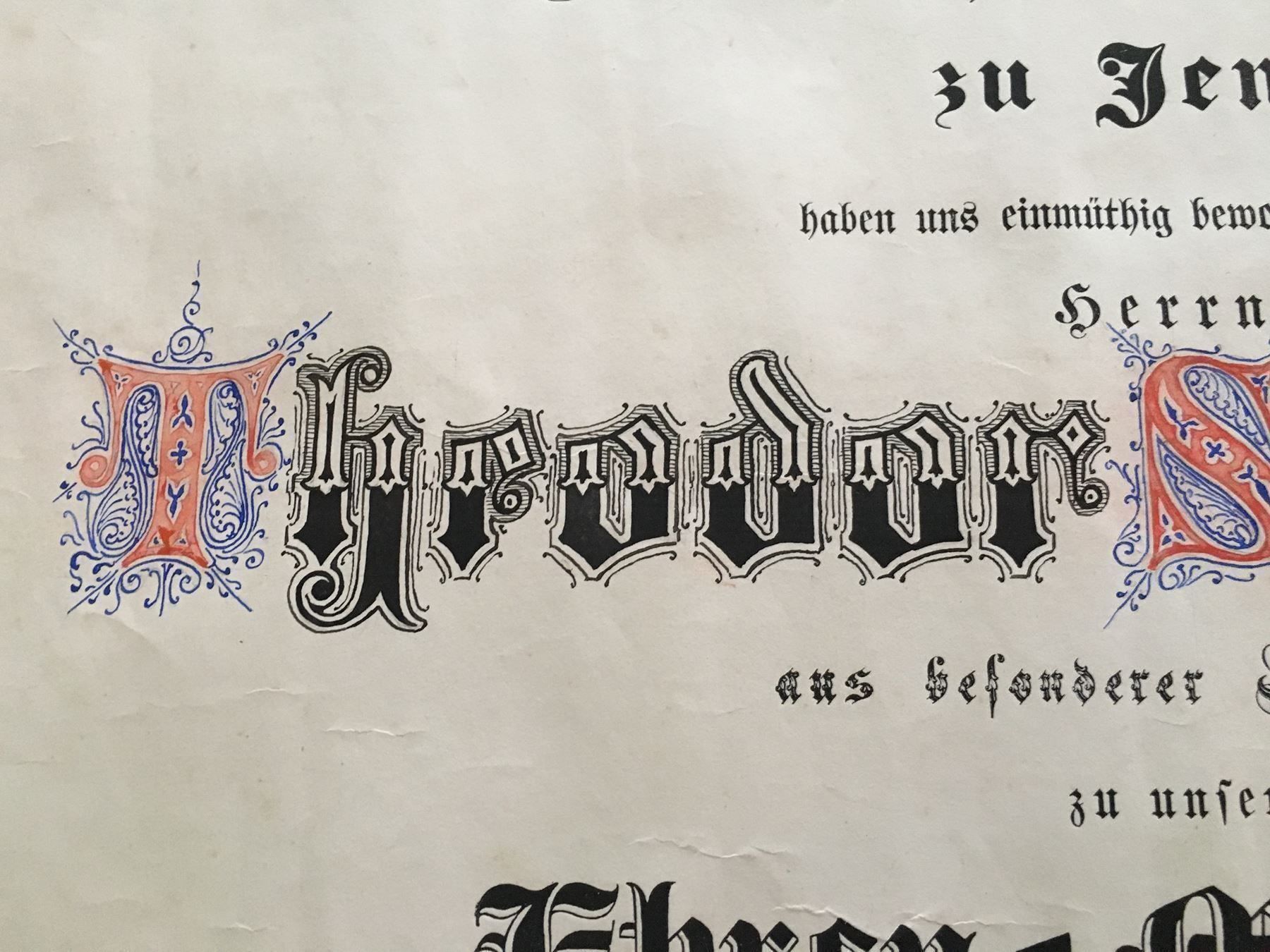 Cartoline: Ehren-Mitglied Gesangsverein 1873 – Usato da Gipf-Oberfrick venduto da Iberico 1