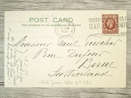 TR65 Carte Postale + Timbre England 1936