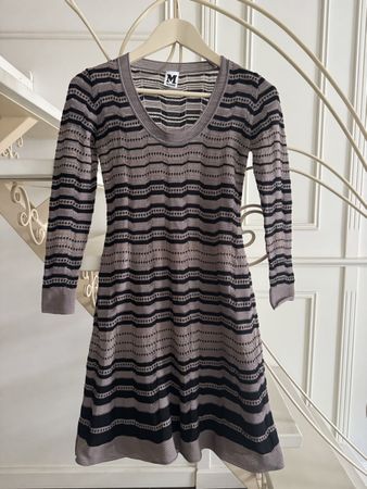 Missoni Strickkleid mit Streifen Muster Groesse 40