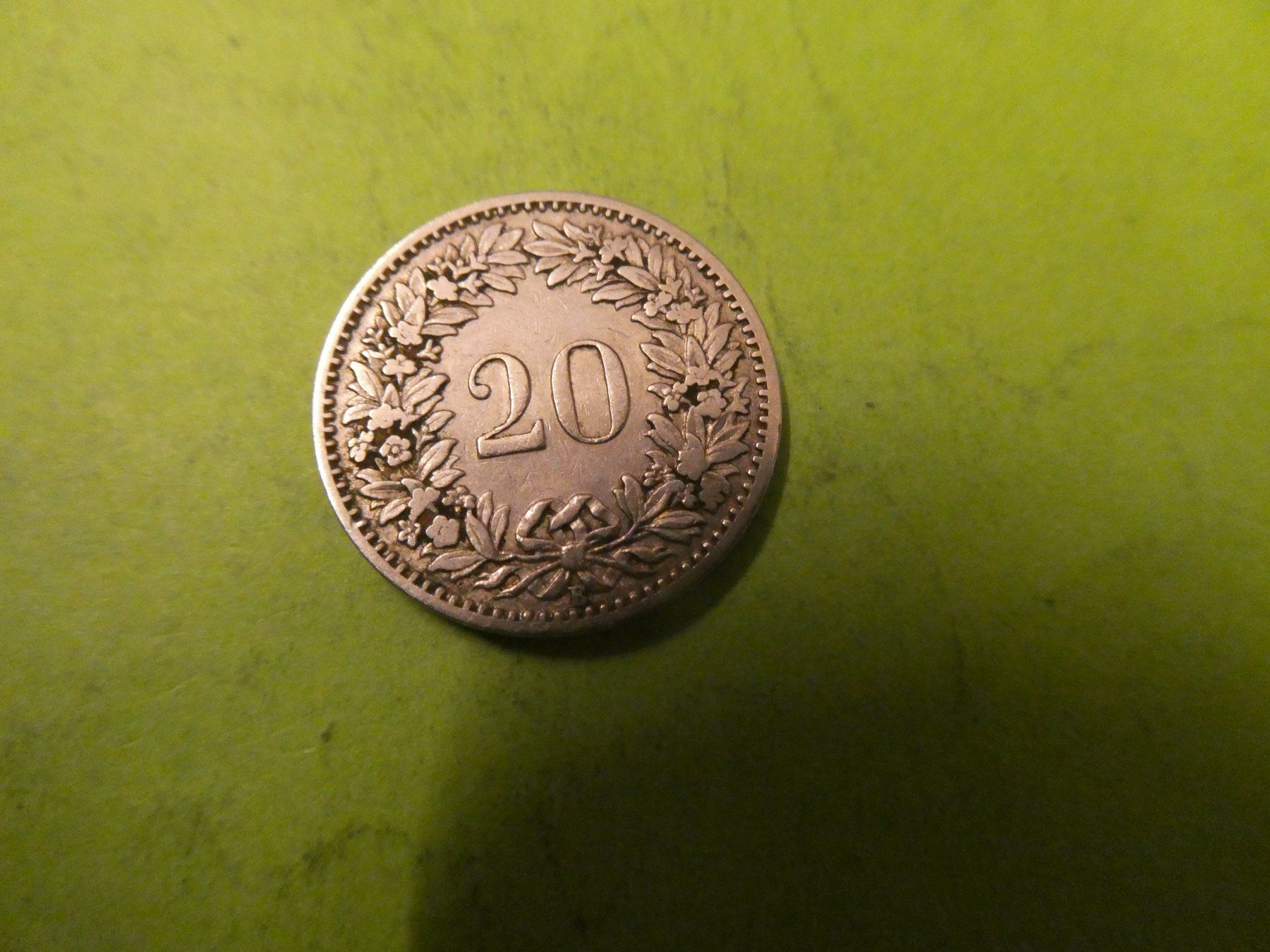 Toutes les monnaies: Schweiz 1898, 20 Rappen – D'occasion à Hinterforst par Rohusri 1
