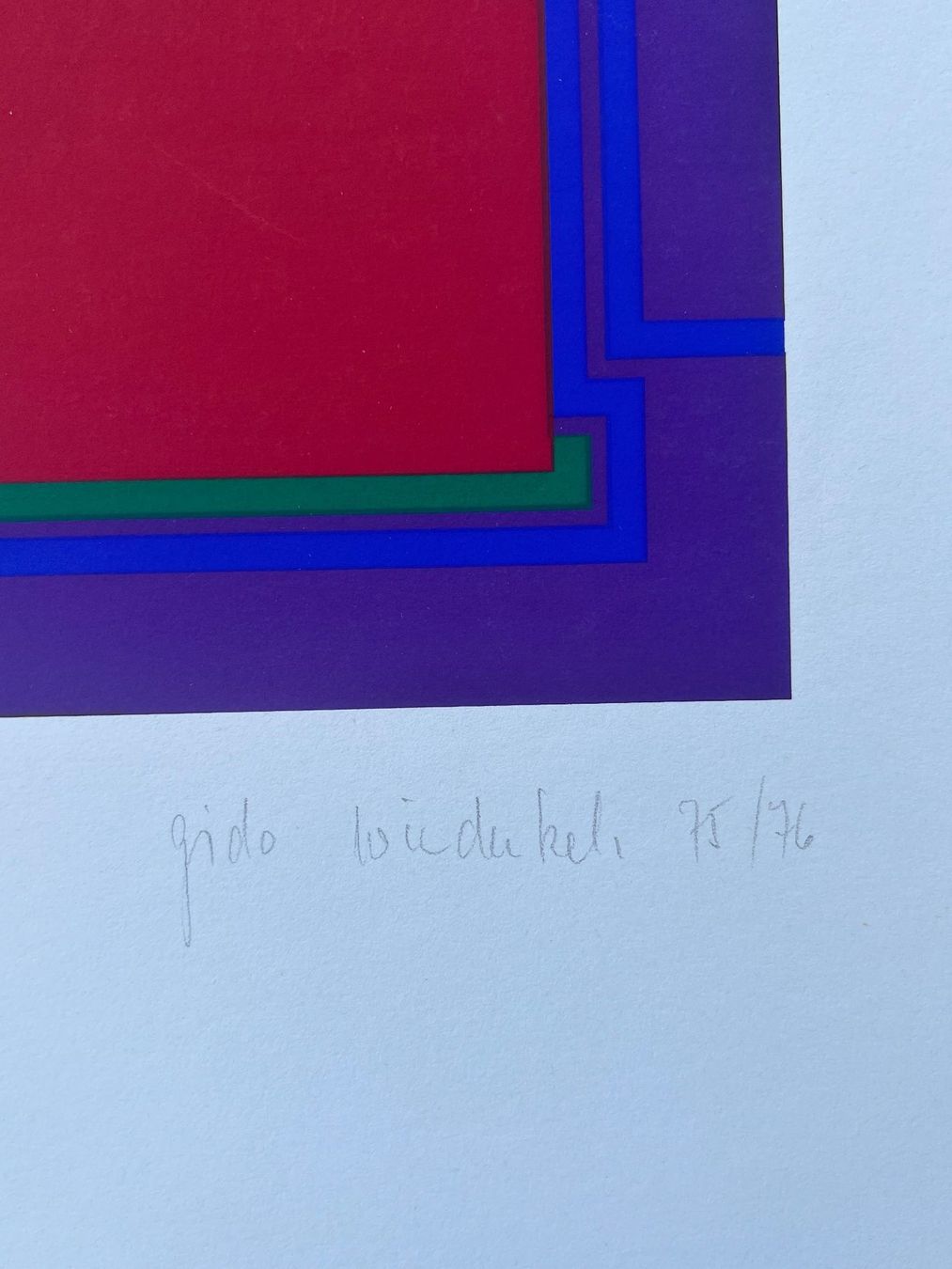 Grafiken & Lithographien: Gido Widerkehr Serigraphie handsigniert – Gebraucht aus Adliswil von bilderboerse-zuerich 2