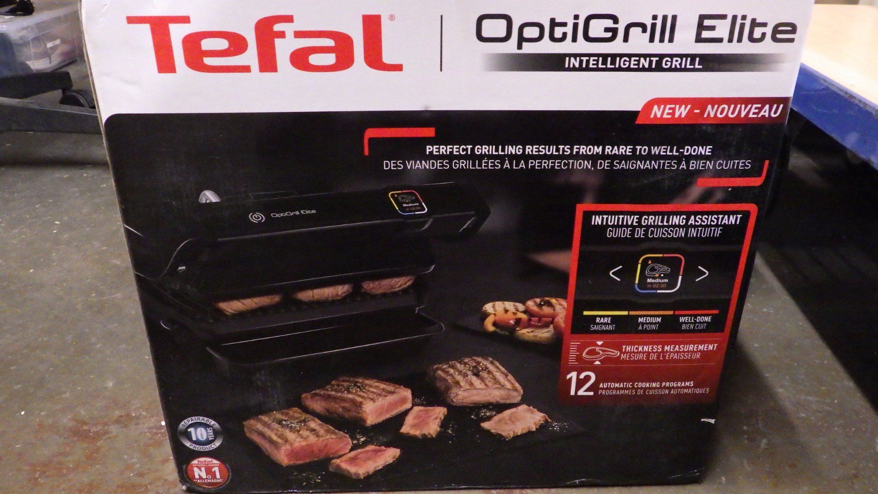 Elettrodomestici da cucina: TEFAL OptiGrill Elite GC750812 - Grill – Nuovo e nell'imballaggio originale da Gossau ZH venduto da OrderflowAG