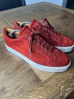 Santoni Sneaker Rot Wildleder Gr. 45.5, Made in Italy