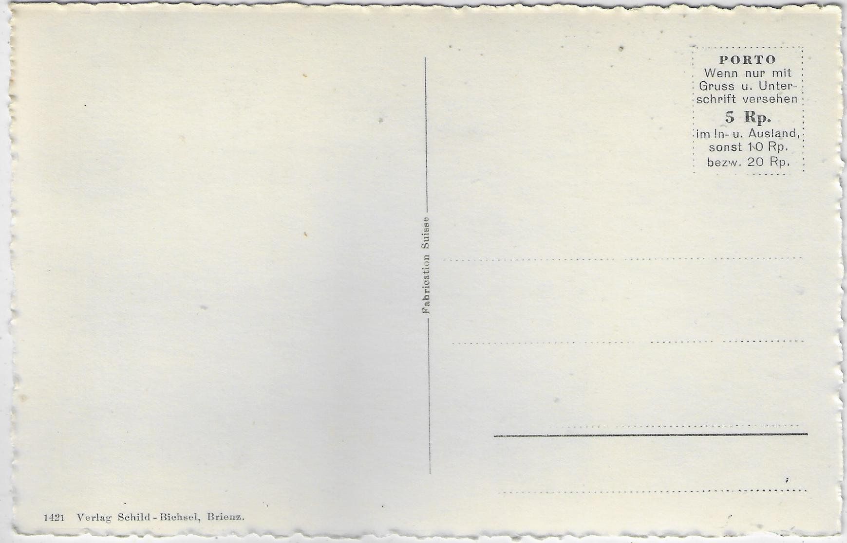 Cartoline postali: Brienz - Quaipartie – Usato da Ettingen venduto da Kartenplanet 1