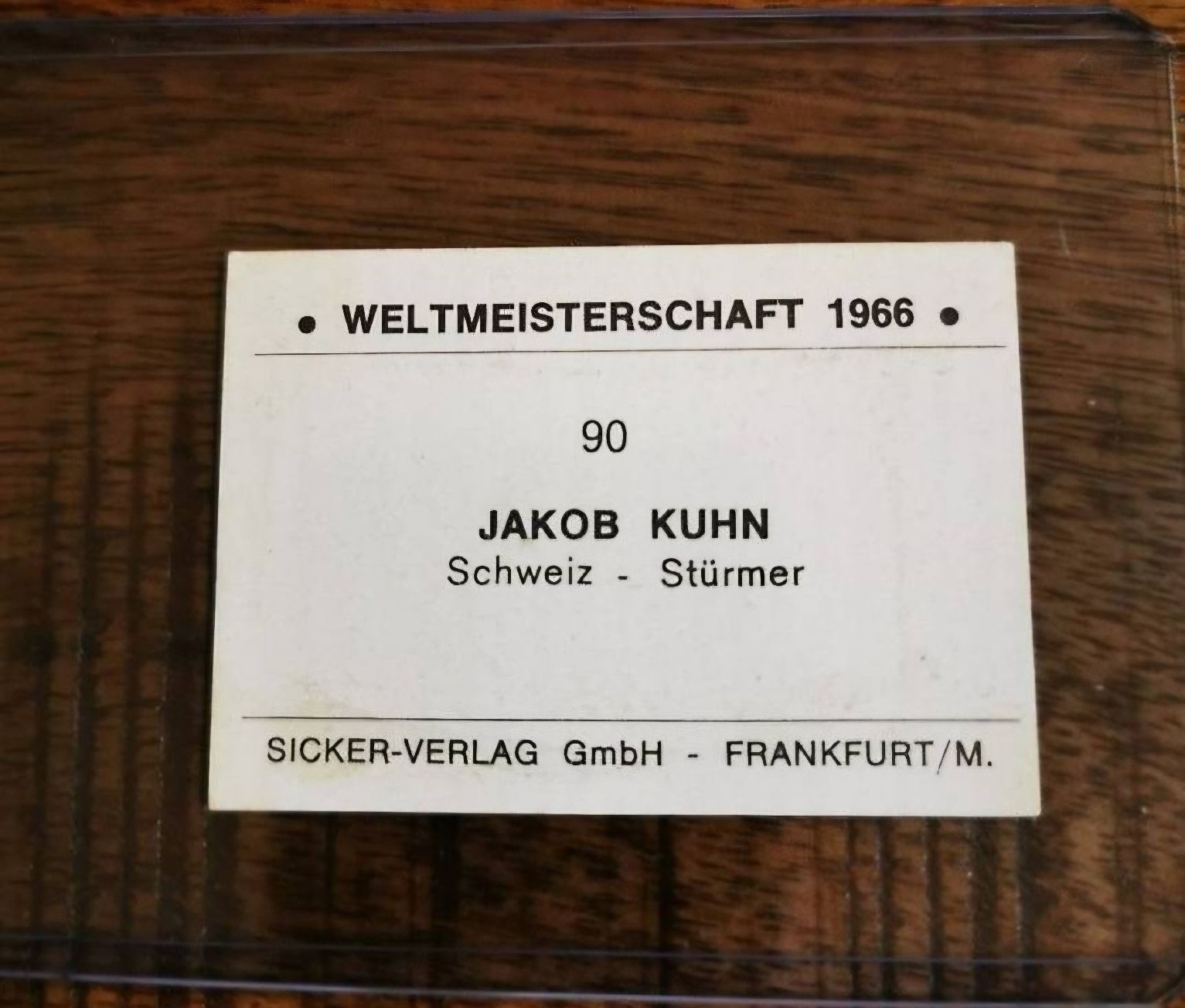 Foto & Immagini: Jakob Köbi Kuhn - WM 1966 – Usato da Rotkreuz venduto da Titotesla 1