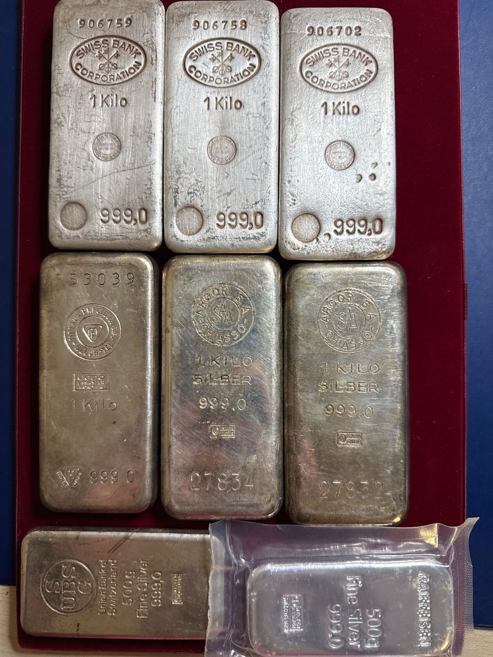 Edelmetalle: 7 Kg Silberbarren – Gebraucht aus Derendingen von iven70