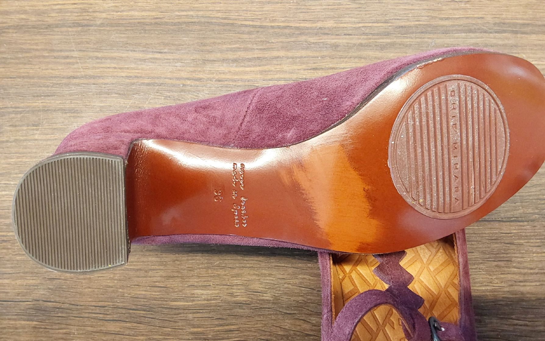 Chie Mihara Damenschuhe: Pumps 36 Chie Mihara Wildleder dunkelrot neu – Neu (gemäss Beschreibung) aus Köniz von scopello12 5
