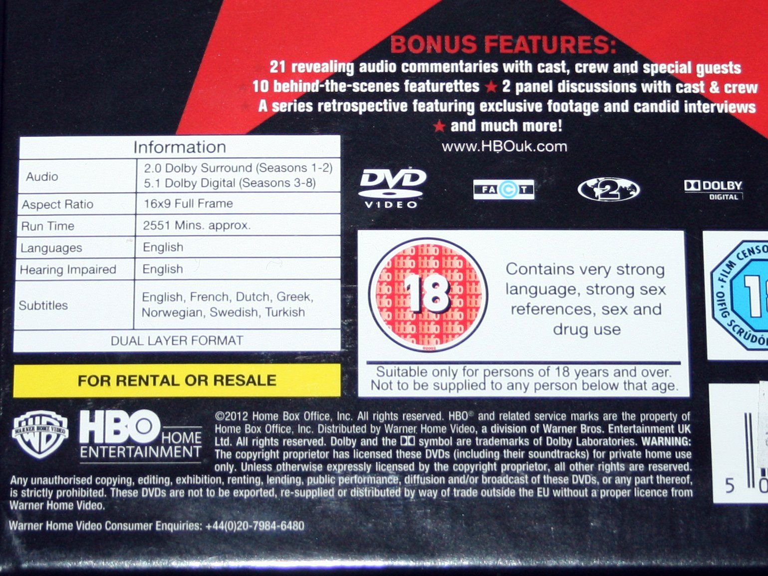 Tutti i DVDs: Entourage - The Complete Series – Usato da Münchenbuchsee venduto da Chaoo 1