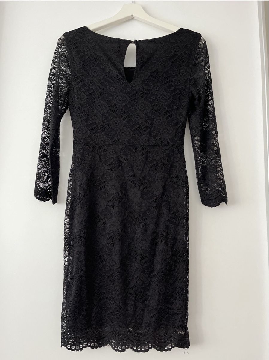 Vestiti: Elegantes Spitzenkleid, Schwarz – Usato da Gränichen venduto da gerr95ch 1