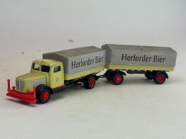 GB2- Grell Büssing 8000 Pritschenlastzug Herforder Pils