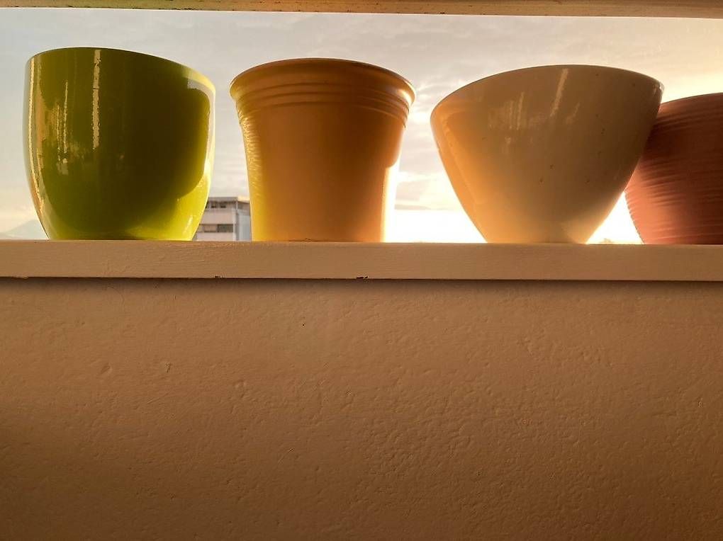 Vasi per fiori: POZELAN Blumentopf farbig 12 - 20cm Durchmesser – Usato da Steinhausen venduto da Atox77 2