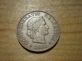 (H3) 5 Rappen 1880 VZ