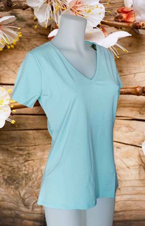 Bio Damen T-Shirt Gr. M V Ausschnitt NEU