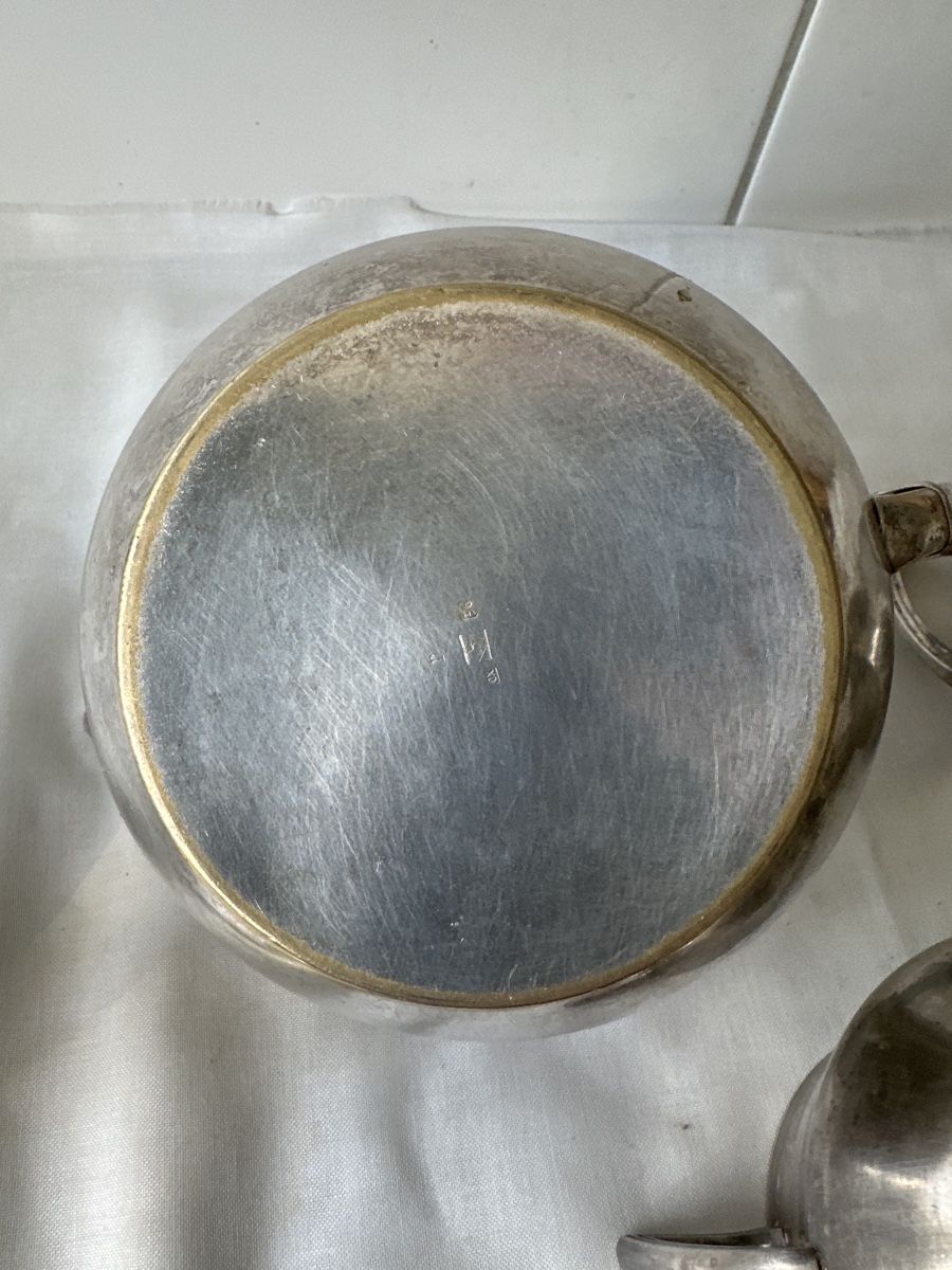 Geschirrsets: Antikes Kaffeeservice, versilbert, 3-teilig, Vintage Look – Gebraucht aus Zürich von Chaeffeler 9