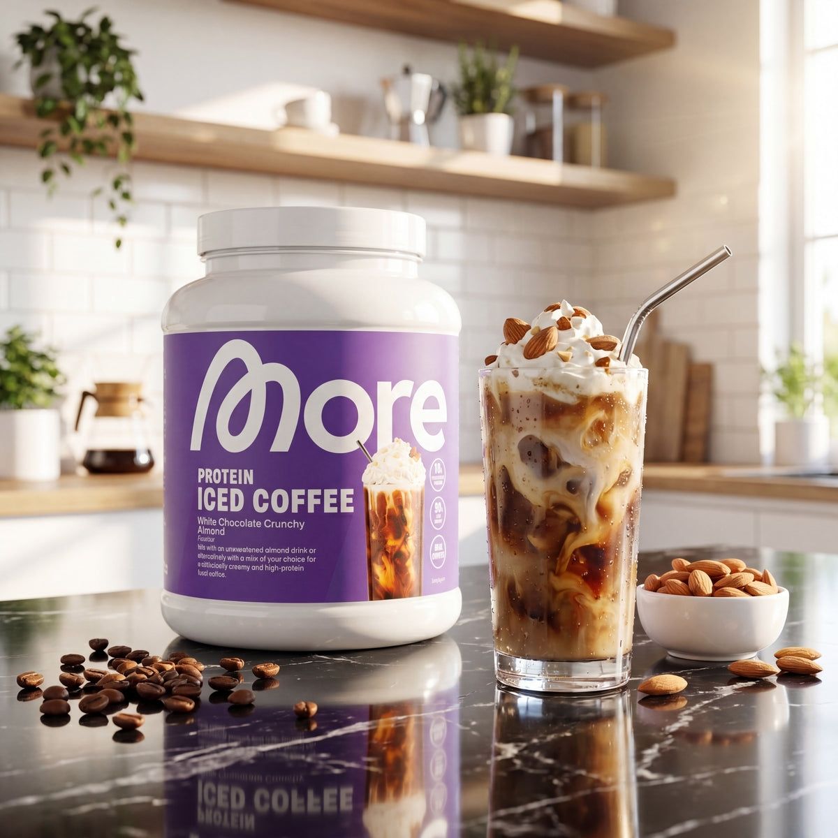 More Nutrition Lebensmittel & Spezialitäten: More Protein Iced Coffee White Chocolate Crunchy  – Neu und originalverpackt aus Wiedlisbach von Tommila 3