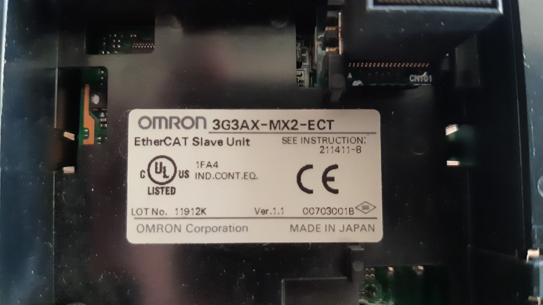 Omron Componenti elettronici: Omron EtherCAT Slave Unit 3G3AX-MX2-ECT gebraucht – Usato da Oey venduto da Parkplatzbrocki 3