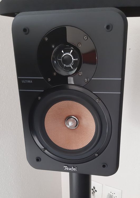 Teufel Support Haut-Parleur AC 7001 SP 2 Blanc - Pied HiFi Pour Enceintes Compactes