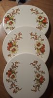 Vintage Herdabdeckplatten Set Blumen + Putzli OVP & Herdex
