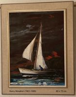 voilier sur le Léman par H. Moreillon