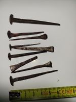 Antike Nägel, Handgeschmiedet, 10 Stk., sehr selten
