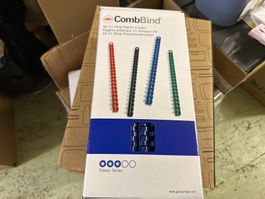 100Stk. Plastikbinderücken CombBind, A4, 14 mm, blau