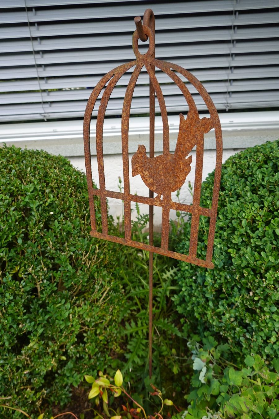 Alle Dekorationen: Rost: Vogelkäfig Gartendeko mit Vogel Stecker Neu – Neu (gemäss Beschreibung) aus Jona von simongarden 1