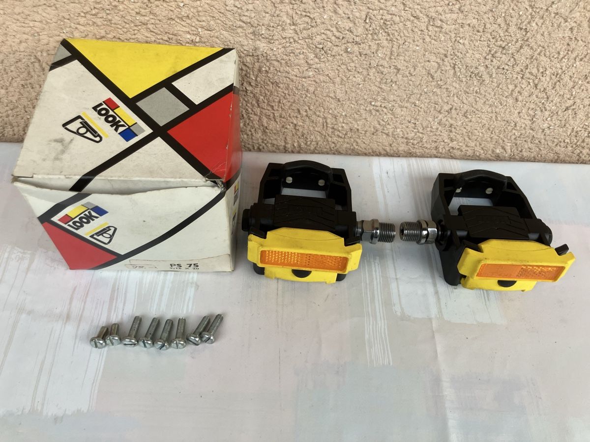 Look Pezzi di ricambio: NOS Look PS75 Rennvelo Pedale  – Usato da Trimbach venduto da cendira