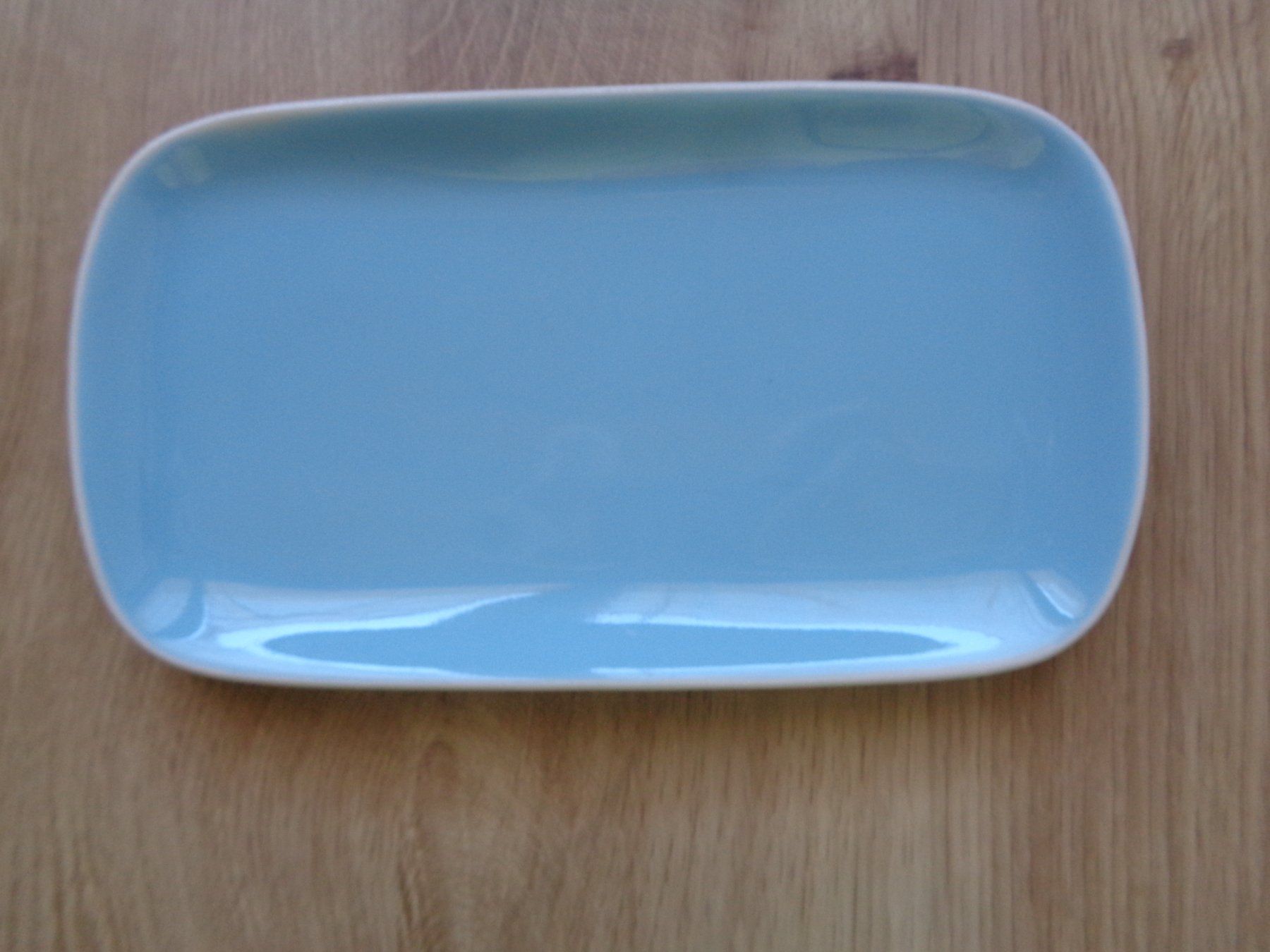 Rössler Piatti di portata: NEUWERTIG RÖSSLER BLAU HELLBLAU BUTTERPLATTE ORIGINAL 60 ER – Usato da Henggart venduto da linda666 4