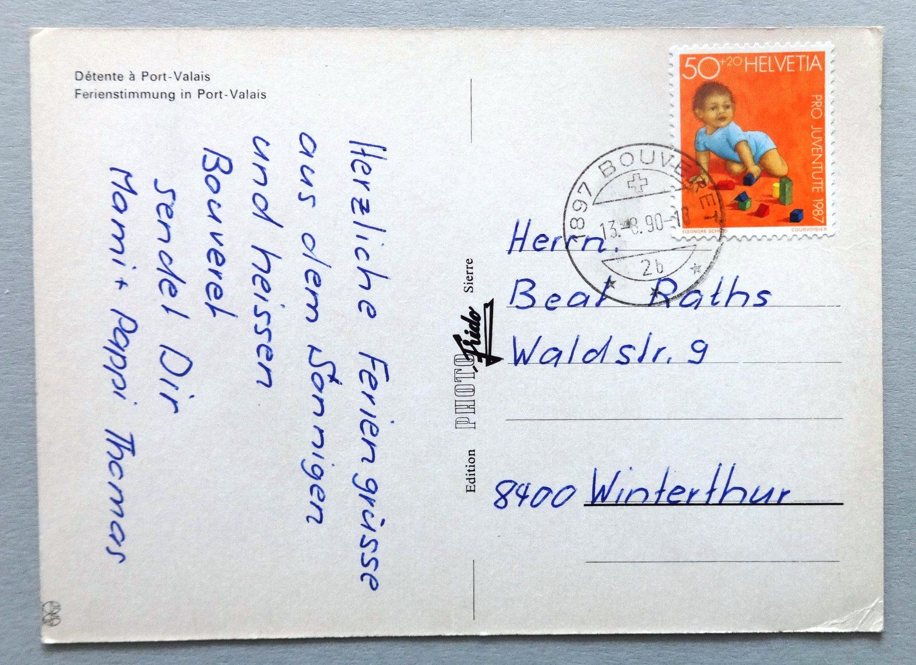 Cartes postales: Port - Valais – D'occasion à Fétigny par Billy2miny 1