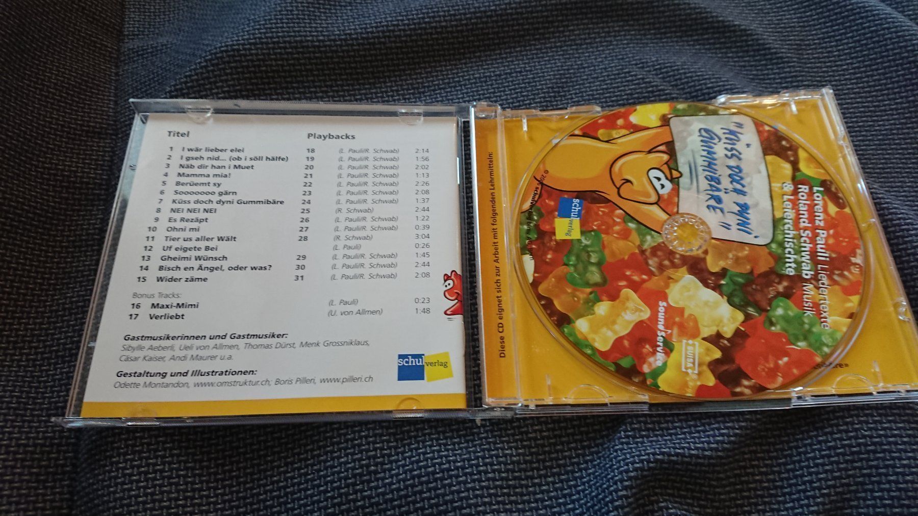 Bücher: Küss doch dyni Gummibäre Liederheft + CD – Gebraucht aus Ostermundigen von Krimskrams8 4