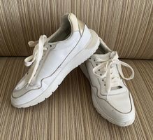 Edle Hogan Damen Sneaker – Weiss/Gold – Gr. 36