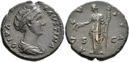 DIVA FAUSTINA Senior bronze münze