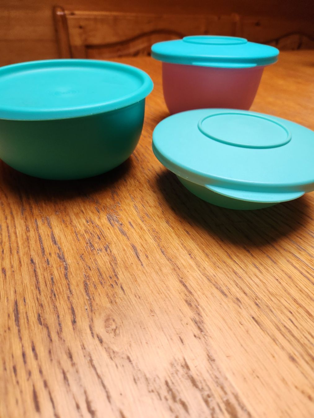 Tupperware Contenitori & Simili: Tupperware 3 dichte Behälter 1x 230ml, 2x 550ml Top – Usato da Gstaad venduto da Meiel2020