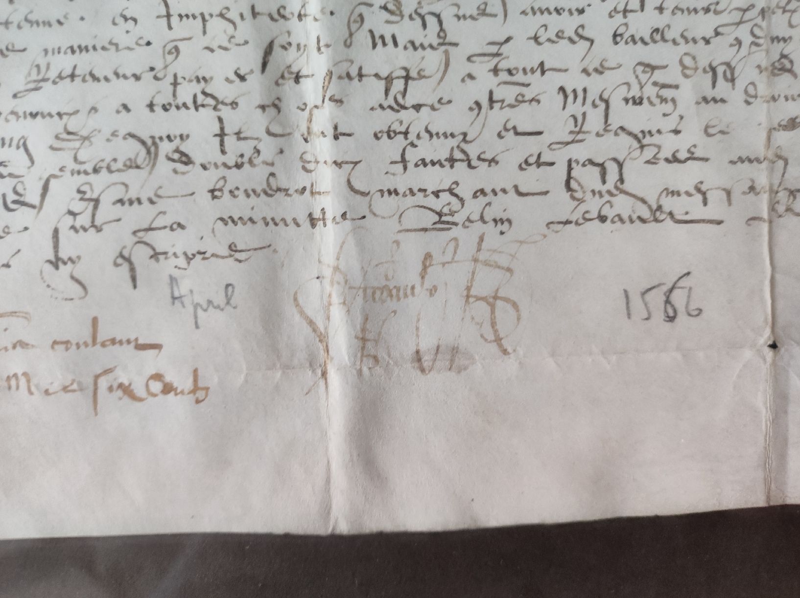 Dokumente: MANUSKRIPTE - MITTELALTER 1566 – Gebraucht aus Goldach von Gaip 4
