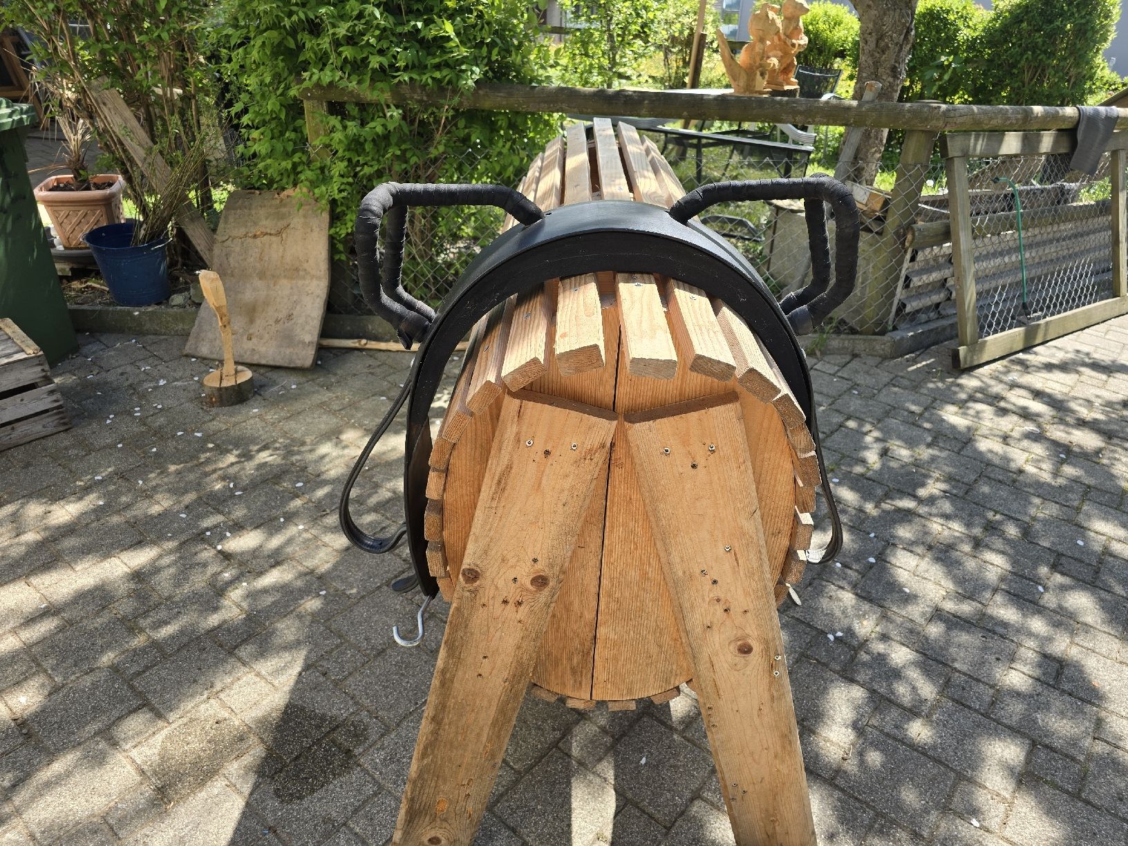 Giocattoli: Holzpferd / Voltigierbock ohne Gurt – Usato da Guntershausen venduto da sasu78 1
