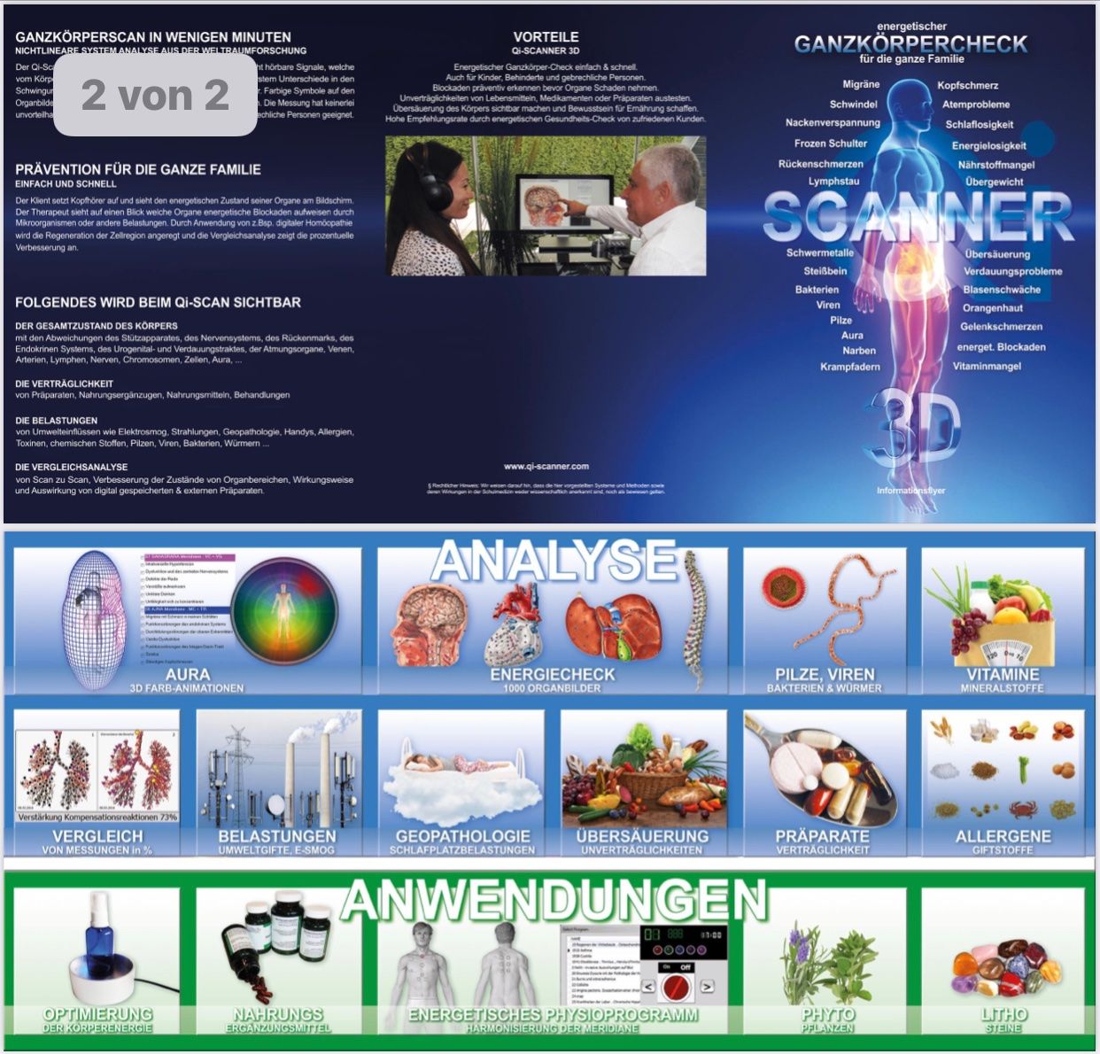 Attrezzature mediche: QI Scanner mit Laptop, Lizenz & Software – Komplettset – Usato da Marbach SG venduto da dia_ng7v 1