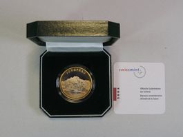 10 Fr. Bimetallmünze Jungfrau 2005, PP im Etui