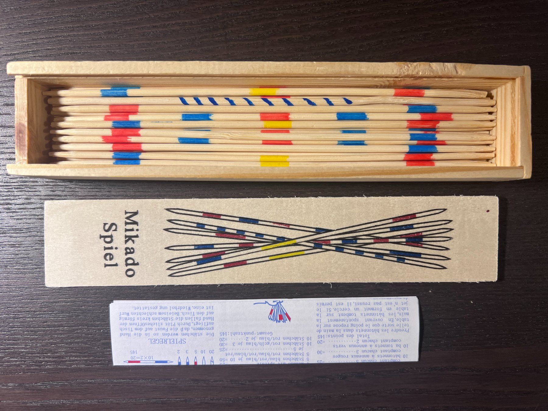 Giochi: Mikado Spiel NEU – Nuovo e nell'imballaggio originale da Zürich venduto da F84 5
