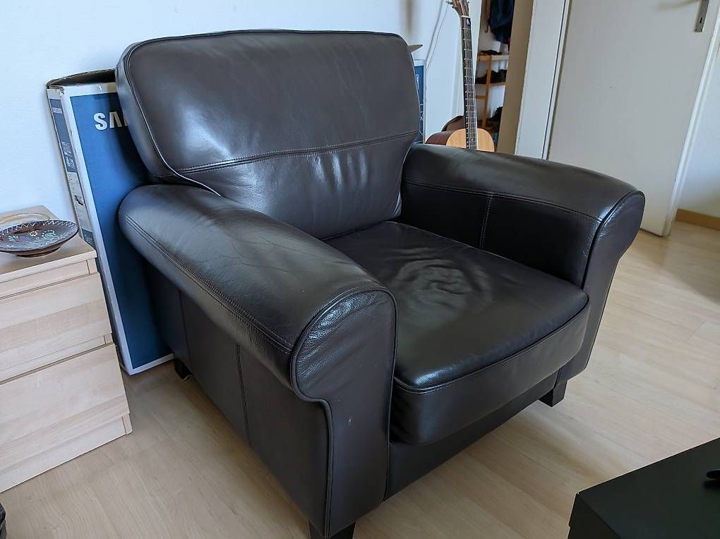 IKEA YSTAD Ledersessel (Leather Armchair) (Gebraucht) in Zürich für CHF 30 – nur Abholung auf Ricardo kaufen