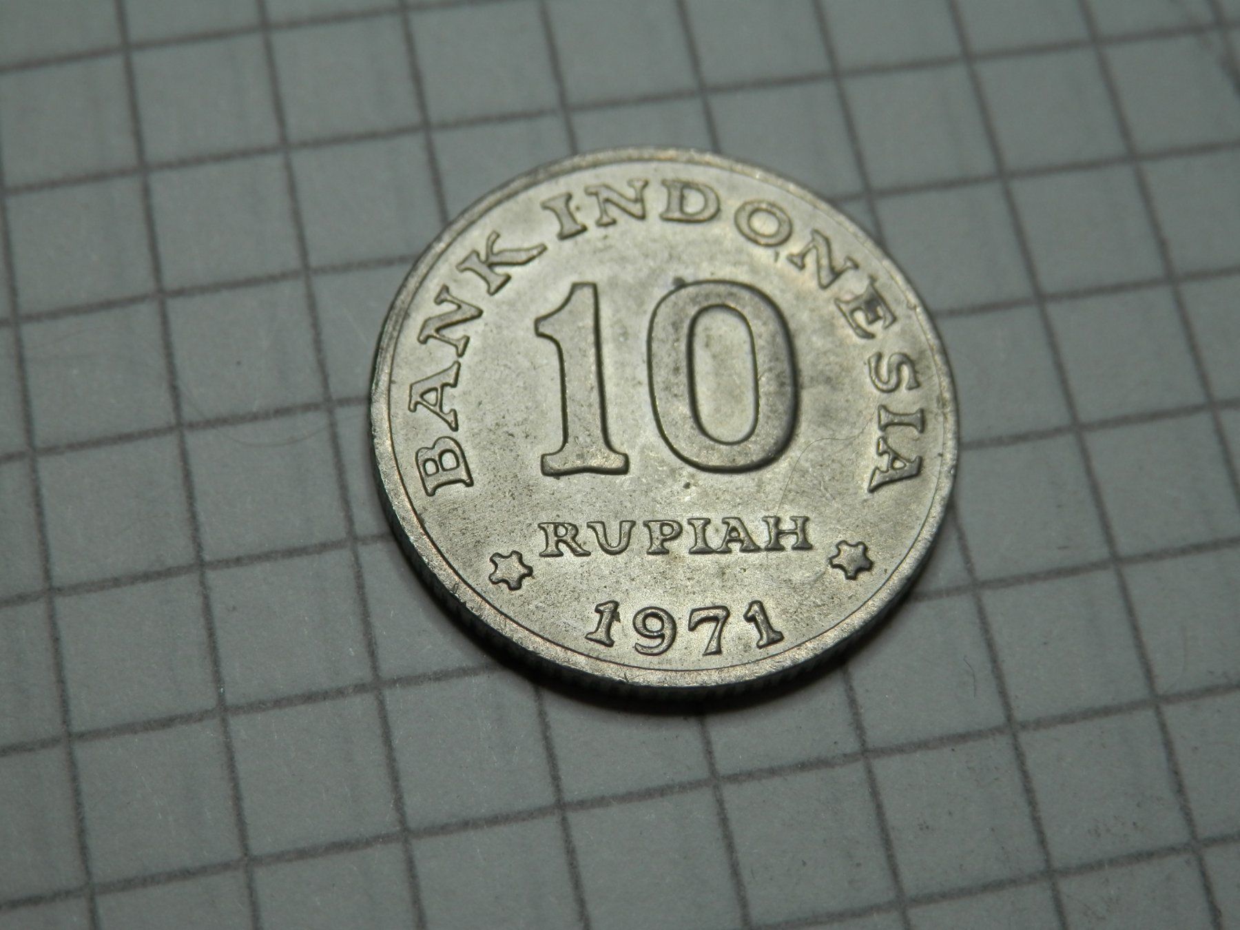 Tutti le monete: Indonesien 10 Rupiah, 1971 – Usato da Weiach venduto da weiach81