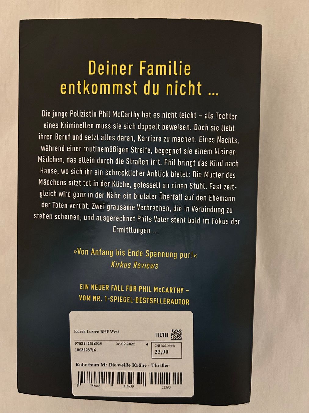 Libri: Michael Robotham Die weisse Krähe – Usato da Leuzigen venduto da Zoey2014 1
