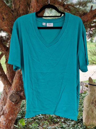 Shirt / Top grün,V-Aussschnitt,bpc Bonprix,Gr.44/46