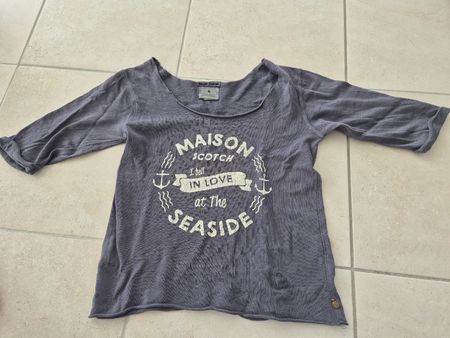 Maison Scotch (&Soda) Shirt, Grösse 1, Grau, vintage Look