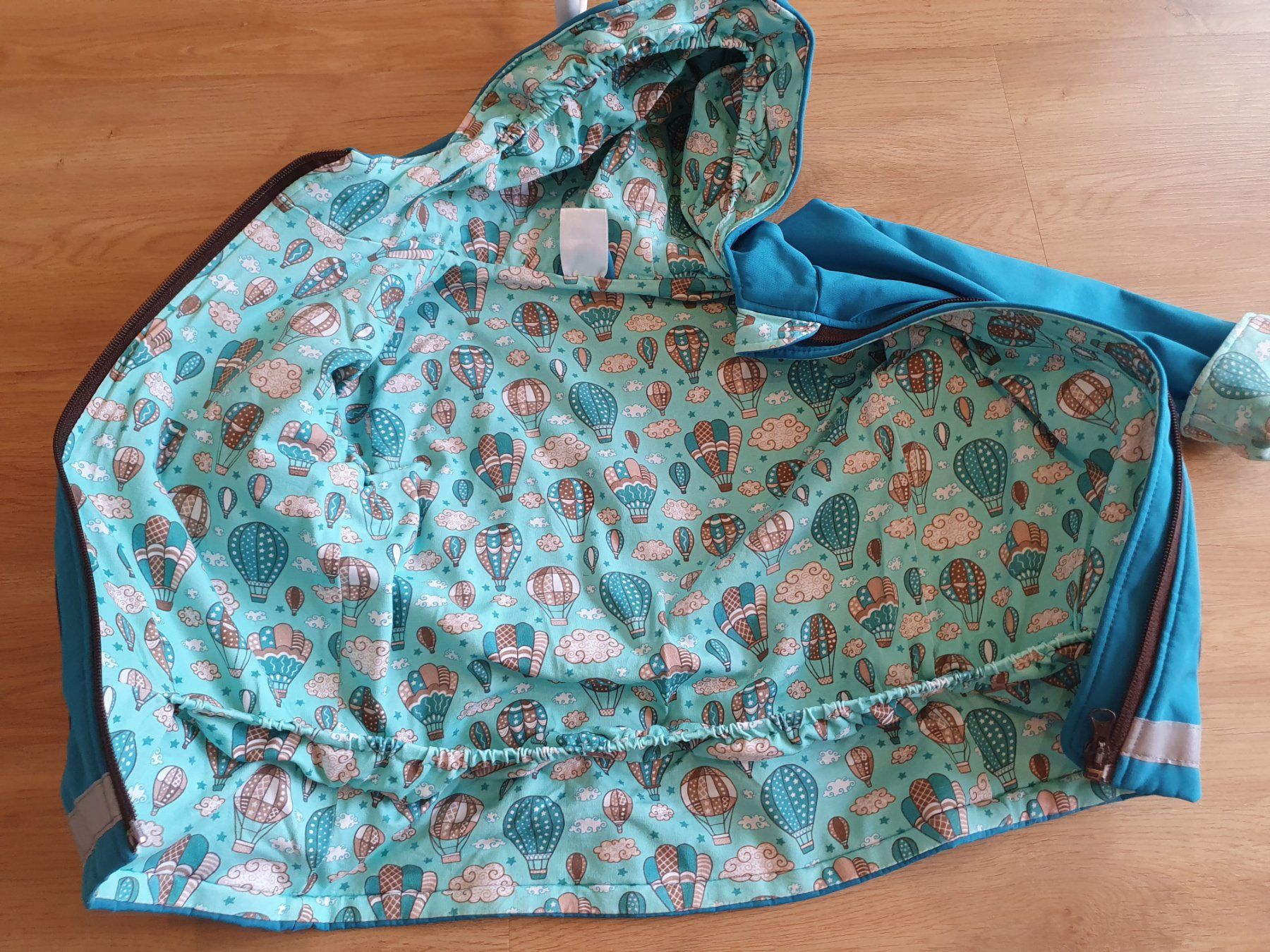 Giacche & Cappotti: Babauba Handmade Softshelljacke Gr. 104 türkis, Ballons – Usato da Heinrichswil venduto da frankie19860 6
