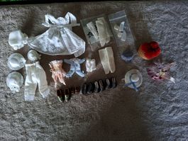 22 Kleidungsstücke,Schuhe,Hüte, teils Heidi Ott, Puppenhaus
