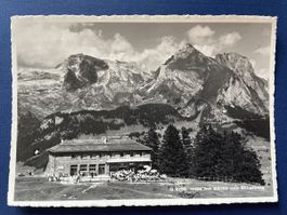 Alte Ansichtskarte, Berggasthaus Iltios, Säntis, Schafberg
